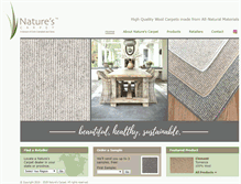 Tablet Screenshot of naturescarpet.com